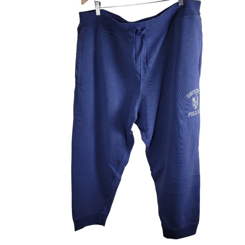 Polo Ralph Lauren University Graphic Jogger Pants Men's size Big 3X Blue
